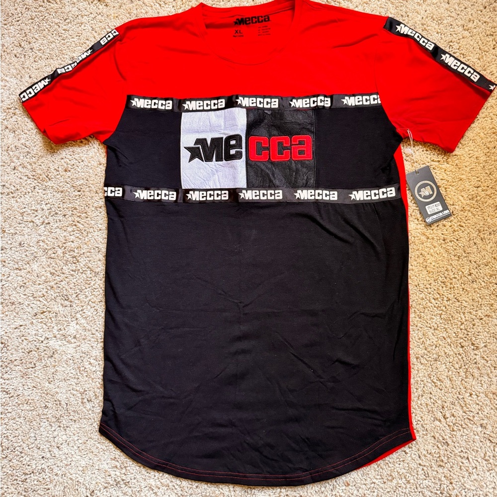 Mecca USA Men’s T-shirt XL Red Black